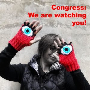 March for our lives – protest poster 7”x11” laminated “Congress we are watching you”