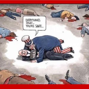 March for our lives – protest poster 7”x11” laminated “Everything is (not) OK NRA”