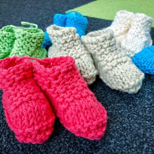 Handknit Baby Slippers
